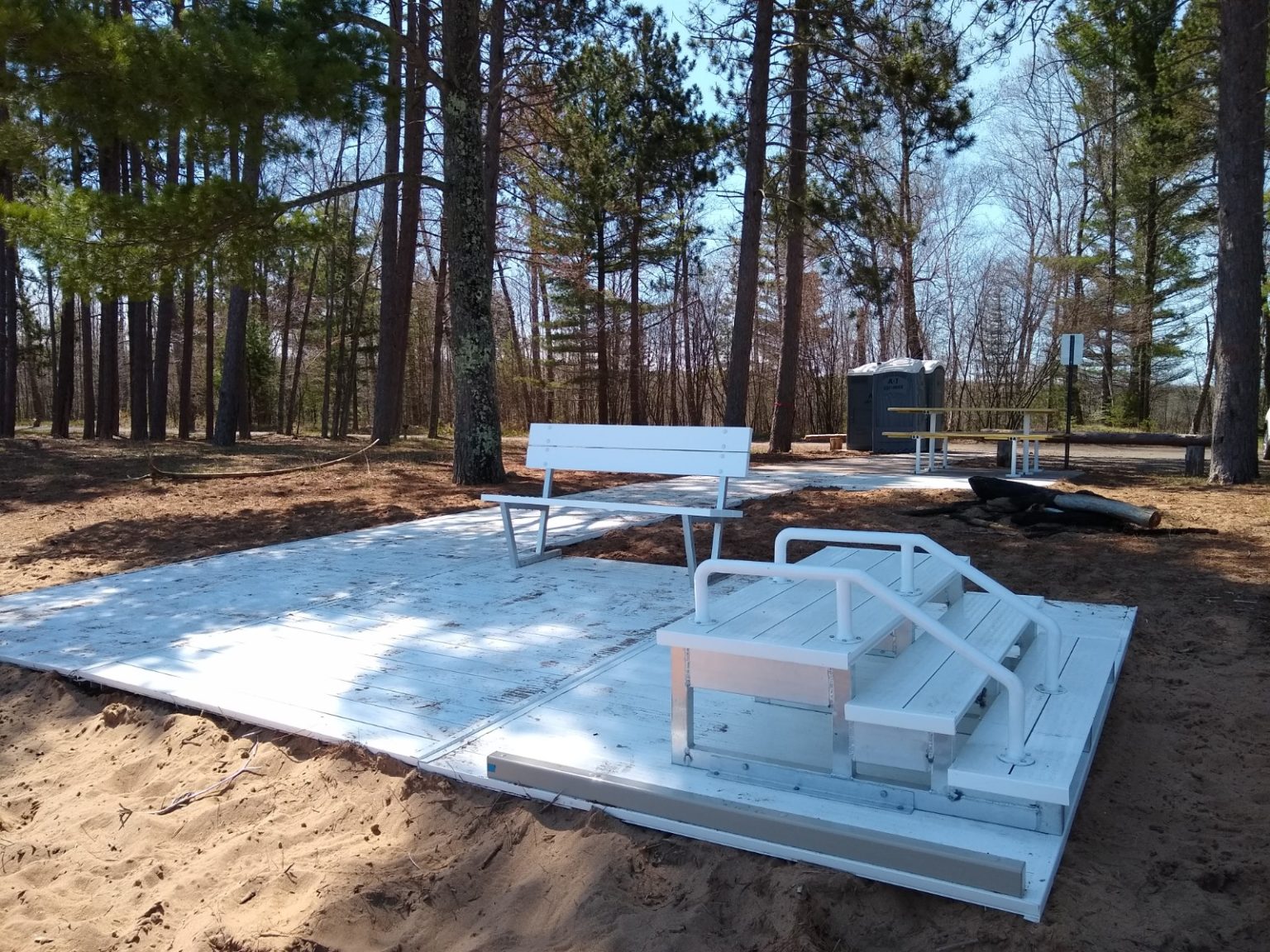 Accessible beach access now available at Second Sand Beach! L'Anse